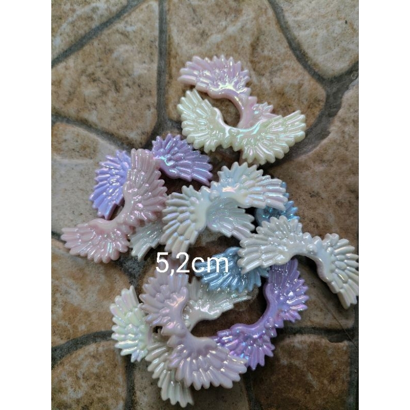 mute manik sayap susu/pastel kilap AB ecer 50gram(SD)