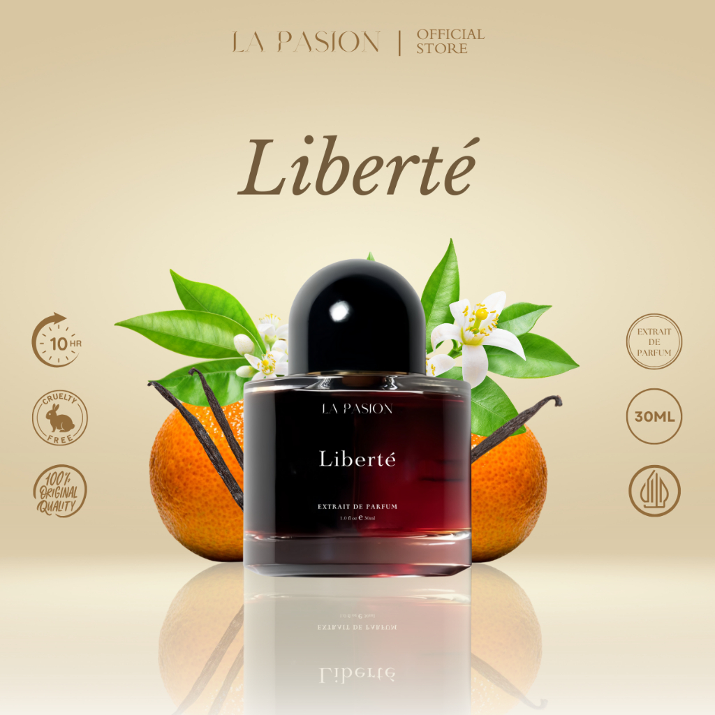 La Pasion Liberte – Parfum Wanita Floral Citrus Elegan 10ml / 30ml | Extrait de Parfum Tahan Lama