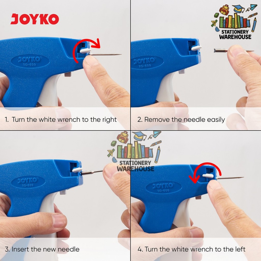 

HJK Tag Gun Alat Tembak Label Joyko TG-600 TG-610 NEED-6 TPN-1 TPN-0 TPN-A00 Jarum dan TAG PIN Label