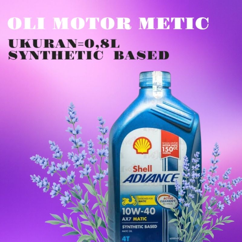 OLI SHELL MESIN MATIC 0,8L/800 MILI ORIGINAL