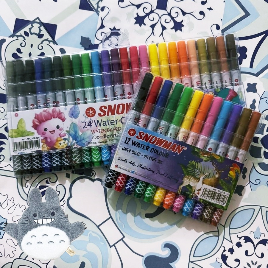 

[1 PCS] SNOWMAN SPIDOL WARNA WC-200-12 WC 200-24 WATER COLOUR MARKER
