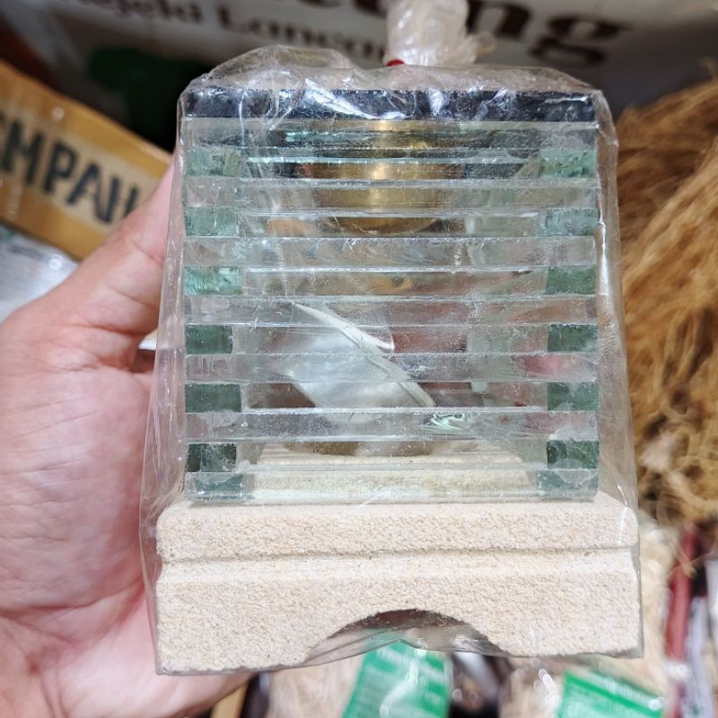 Tempat aroma terapi - aroma terapi kaca - 1 set aroma terapi - pewangi ruangan
