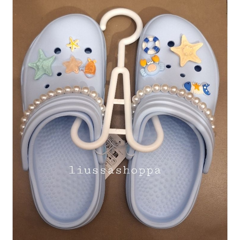 Sendal Miniso - Ocean Beaded Clogs