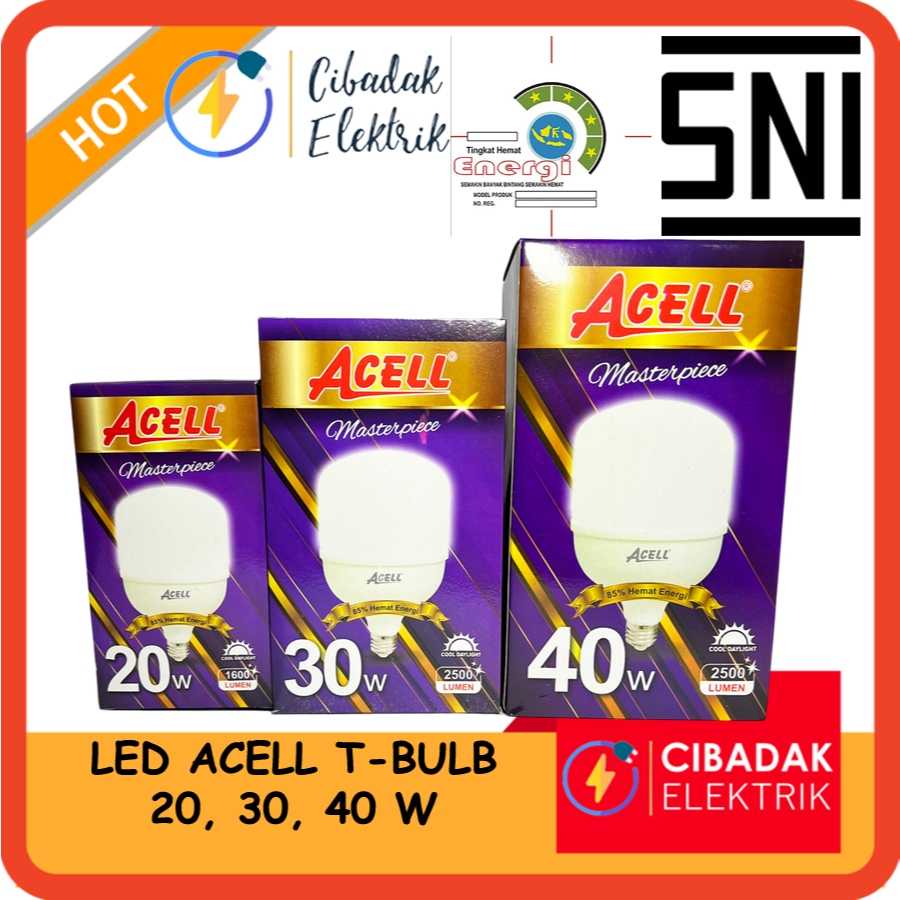[PROMO] LAMPU LED ACELL T-BULB 20 / 30 / 40 WATT / LED JUMBO BERGARANSI