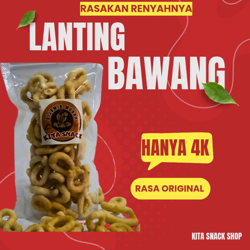 

Kita Snack Murah | Cemilan murah Lanting Bawang Kemasan Original Renyah Dan Gurih Tanpa bumbu