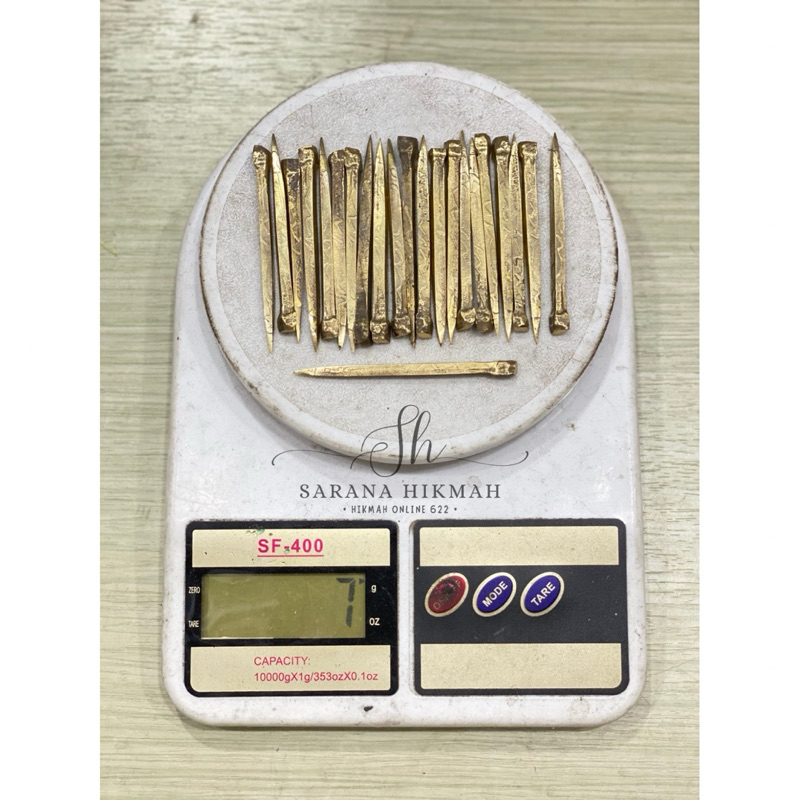 100% ORIGINAL - 7cm PAKU BUMI RAJAH PAKU KUNINGAN ASLI