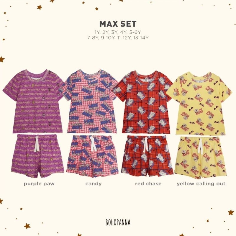 BOHOPANNA - PAW PATROL - MAX SET - Setelan Baju Anak
