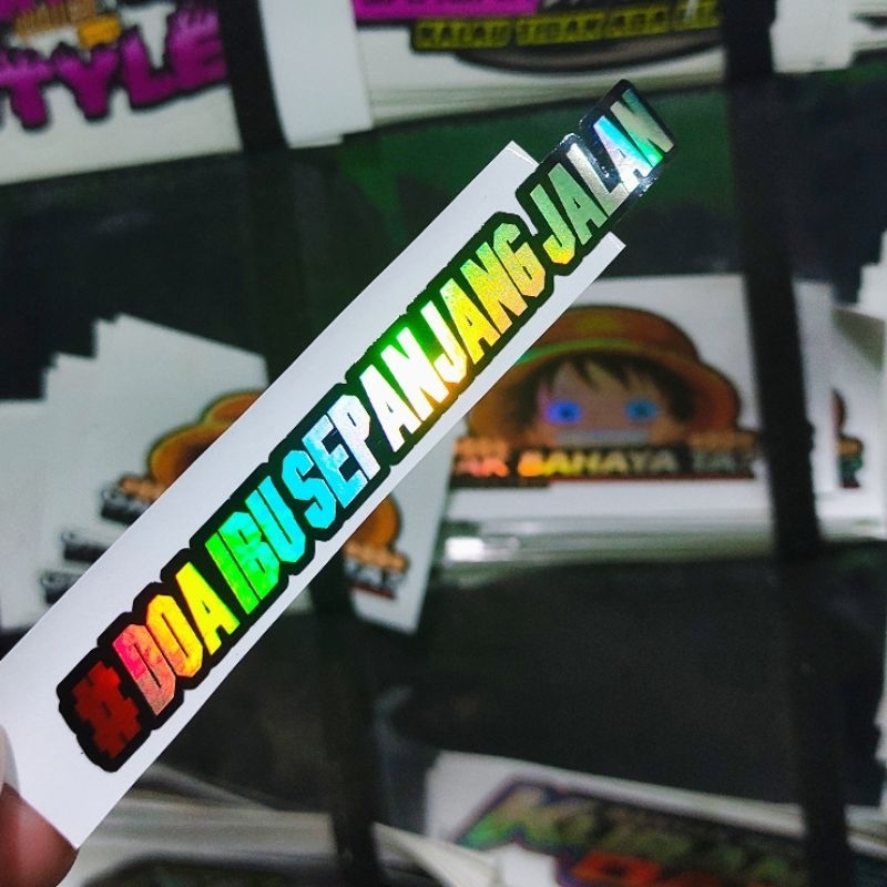 stiker #doa ibu sepanjang jalan HOLOGRAM