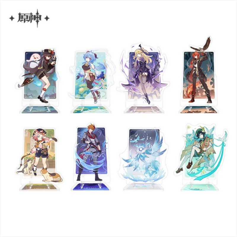 Official Hoyoverse Genshin Impact TCG phone stand - Tartaglia, Raiden, Xiao, Nahida, Venti