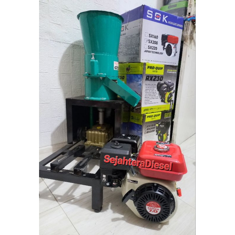 Soreshop_ Mesin Cetak Pelet Ternak Pencetak Pelet Pakan Ikan+Mesin Penggerak