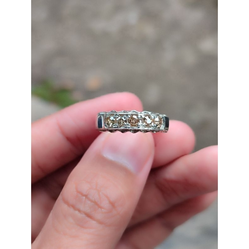 Cincin Perak Listring Berlian