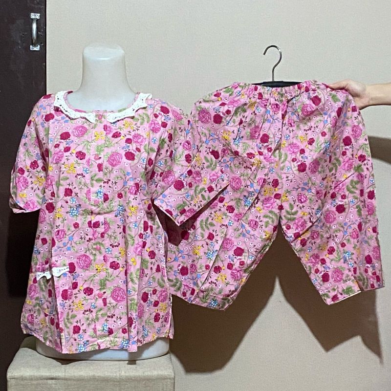 Stelan baju tidur Hoki cpdk jumbo XXL, standar / piyama tidur katun dewasa jumbo