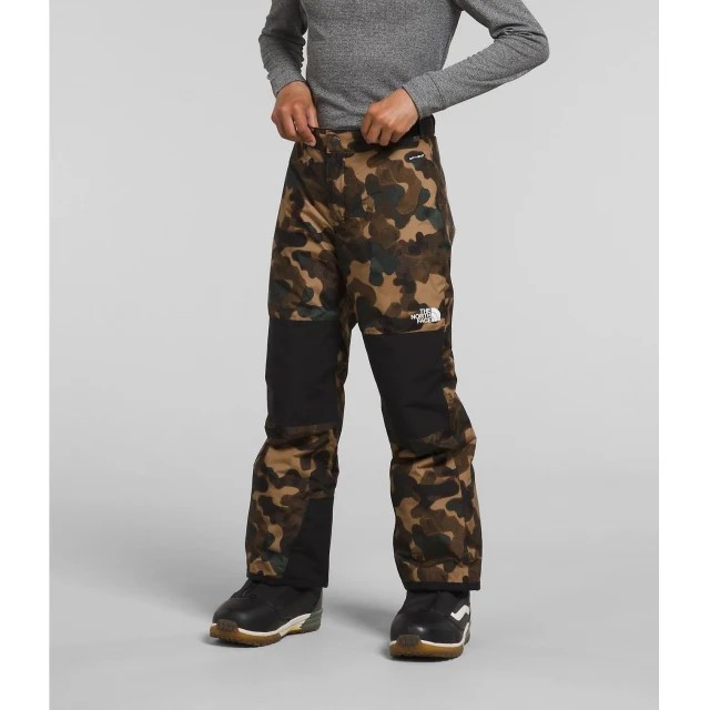 Celana Gunung Anak The North Face Boy Freedom Insulated Pants Original TNF Utility Brown Camo Print