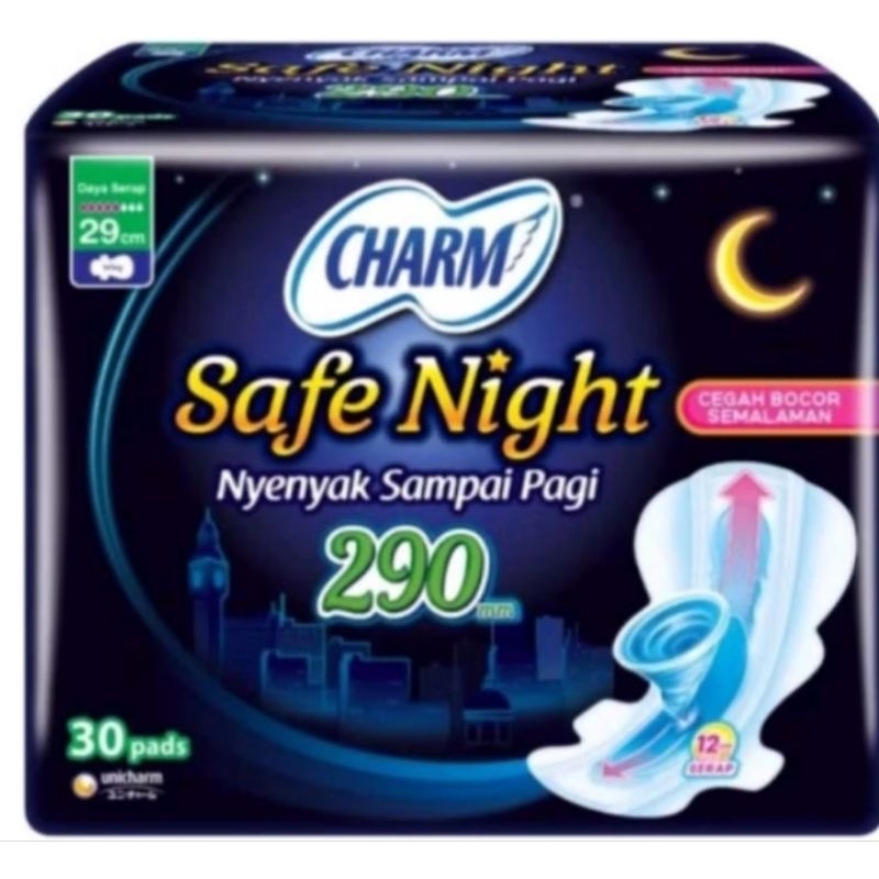 charm safe night 29 cm wing isi 30