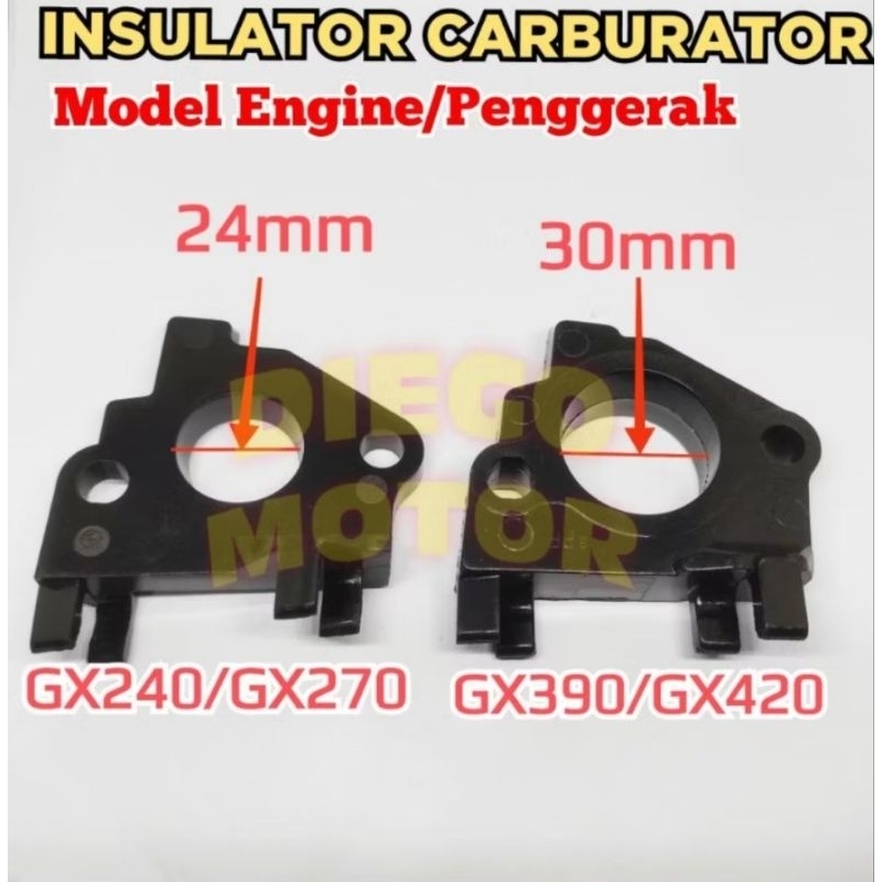 Insulator Fiber Carburator Karburator Mesin Gx270 Gx390 Gx420 Gx460 Honda 13HP 16HP 22HP