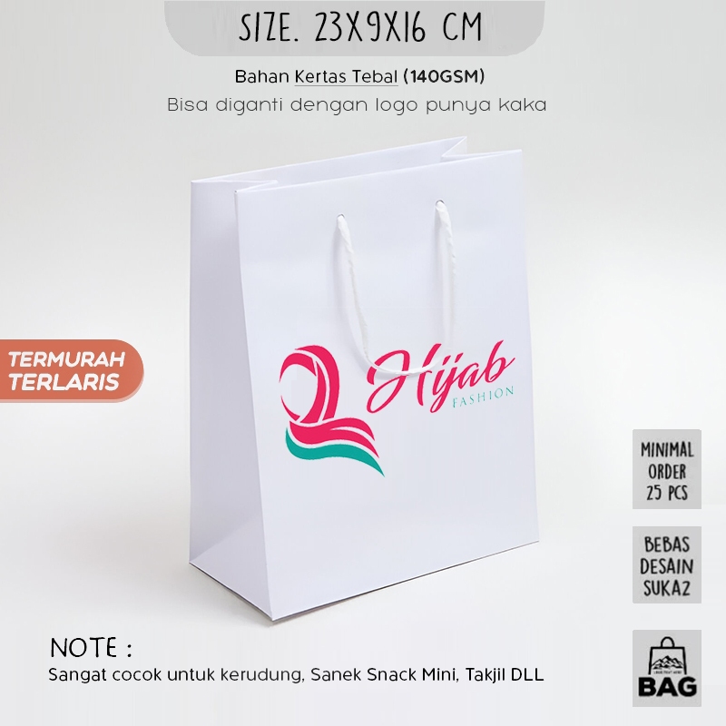 

(CUSTOM DESAIN) Paper Bag Kado Tema Ramadhan / Papper Bag Coklat / Paperbag Polos Coklat Bebas Reques