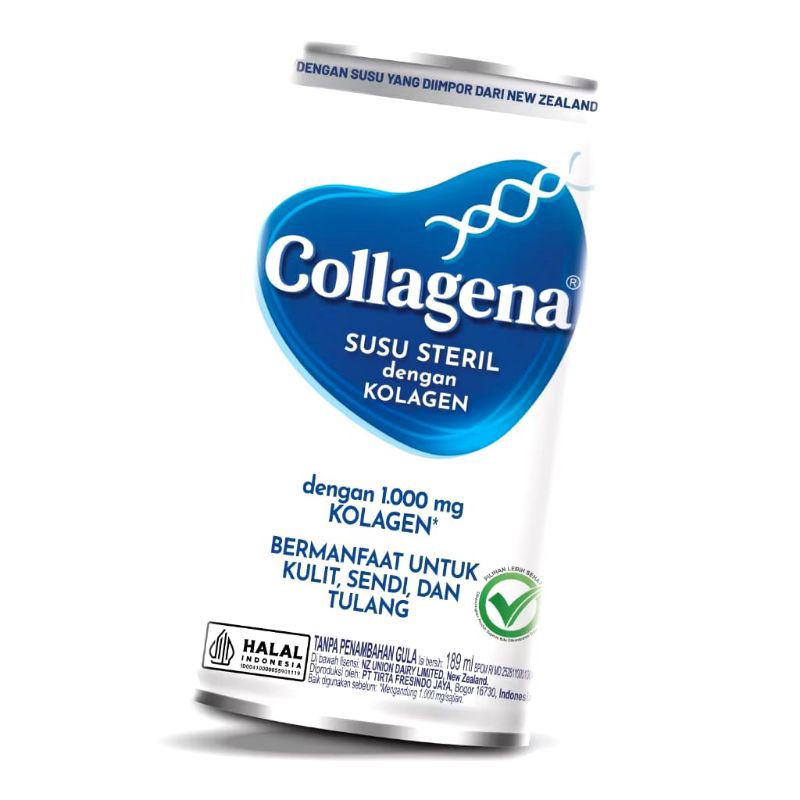 

COLLAGENA SUSU CAIR COLAGEN STERIL KEMASAN KALENG 189ML