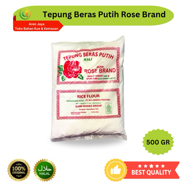 

Tepung Beras Putih Rose Brand Kemasan 500 Gram Original