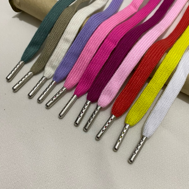 Tali sepatu pipih tali sepatu wanita aksesoris sepatu wanita