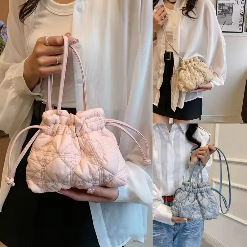 Bag Carlyn Sundae Tas Selempang Wanita Import Premium Emboss Trend Bangkok BKK Korea Y2K Bag Woman