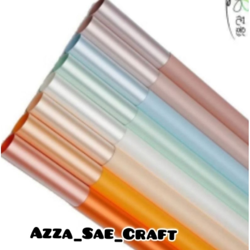 

Free Packing Bi Color Metallic Cellophane Waterproof Cellophane Bi Color Kertas Bunga Metalik 2 Warna