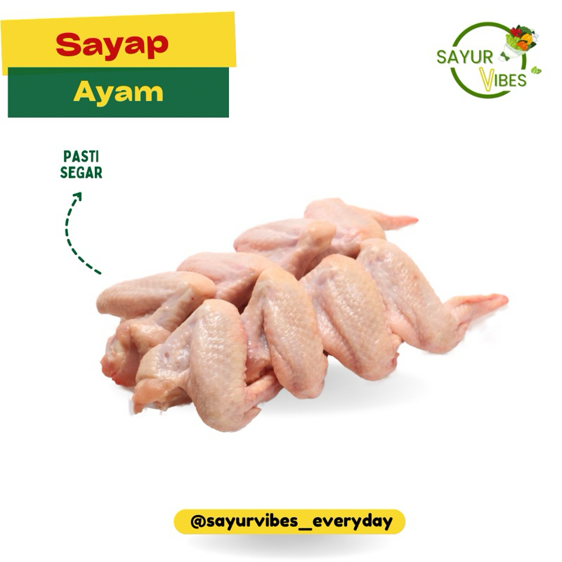 

Sayap ayam utuh sayur vibes / sayap ayam segar / ayam potong