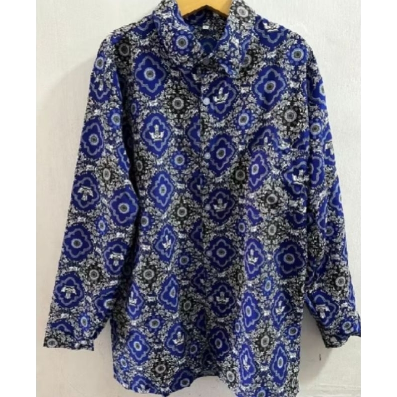 Seragam Batik Tunas Harapan biru SMP batik Baju Batik Sekolah
