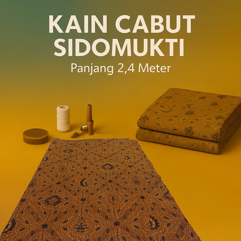 Kain Batik CABUT Jarik SIDOMUKTI – Cabut Halus 240cm | Untuk Kebaya & Pernikahan