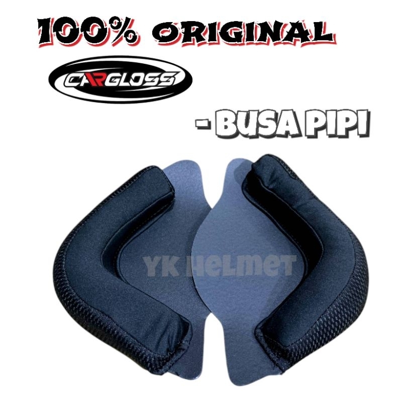 original BUSA HELM CARGLOSS - set Busa Pipi cargloss Busa ori carglos
