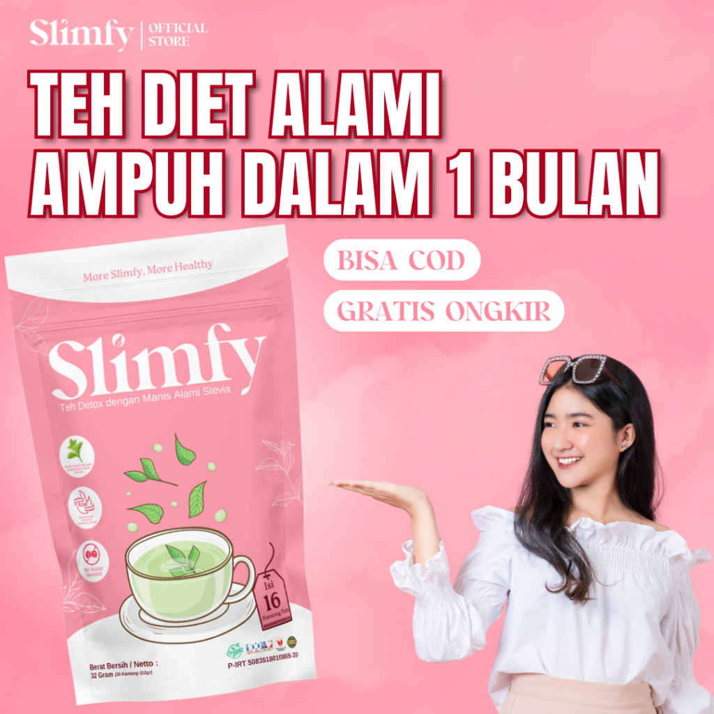 

Slimfy Teh Diet Herbal | Menurunkan Berat Badan 1-3 Bulan | Melancarkan Metabolisme