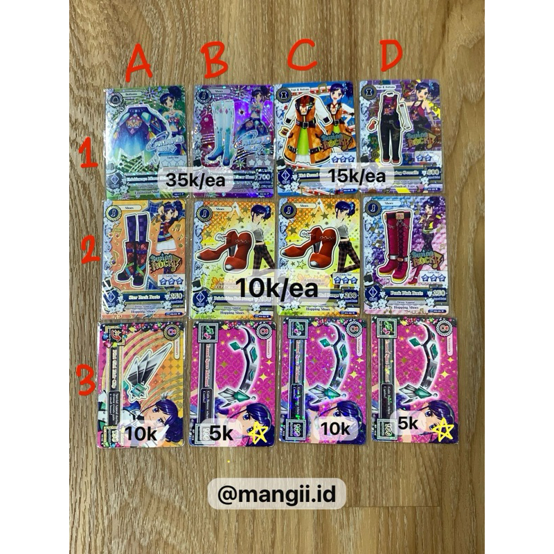 (baca deskripsi) Kartu aikatsu premium aoi asli/ori dari mesin
