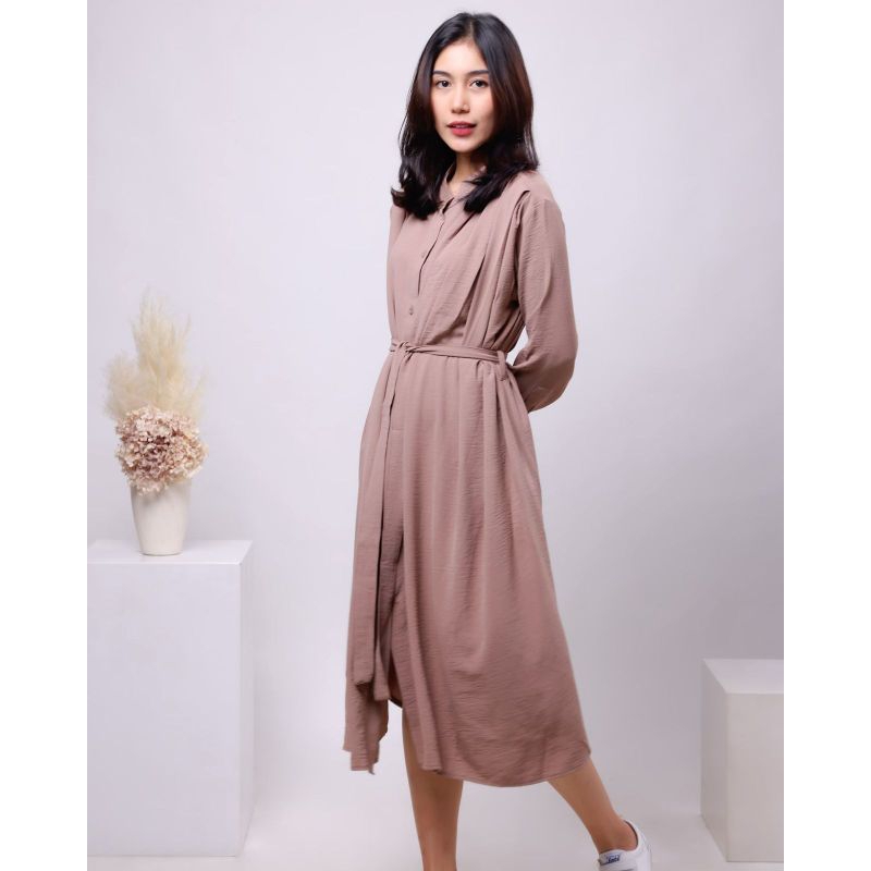 Baju Dress Tunik Nude