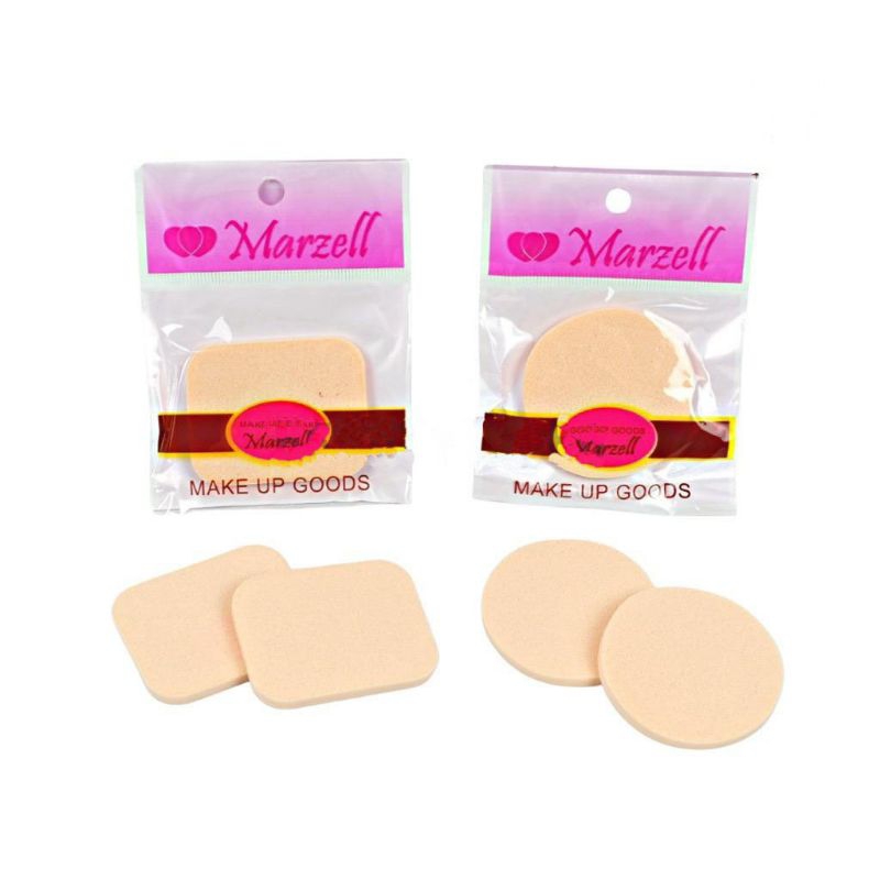 SS-Spons Bedak Make Up Marzell Bentuk Bulat Kotak
