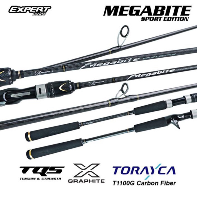 Expert Graphite Megabite Sport Edition Baitcast & Spinning Jigging Rod Saltwater Fast Jig Overhead B