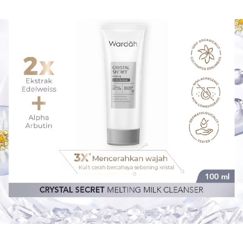 Wardah White Secret Melting Milk cleanser 100ml