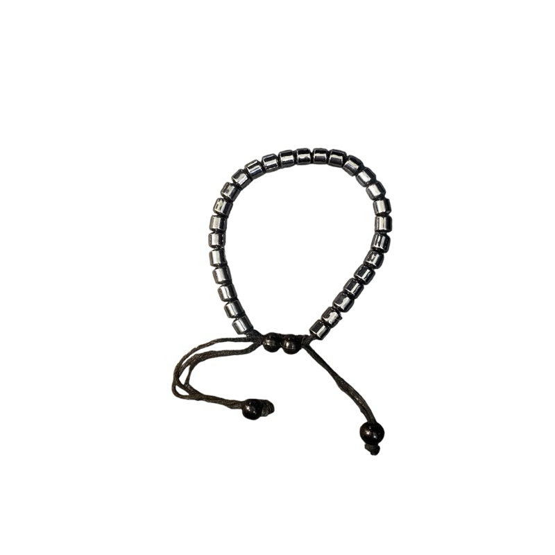 GELANG HITAM MANIK TITANIUM ORIGINAL TALI ANTI PUTUS