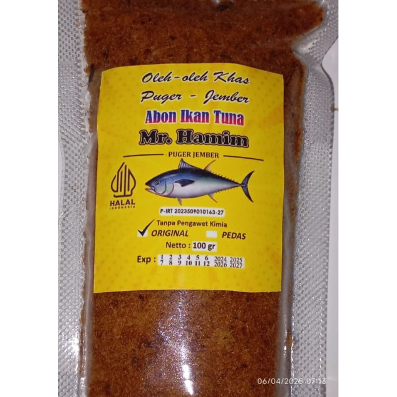 

Abon Ikan Tuna Spesial 100 gram P-IRT 2023509010163-27 HALAL