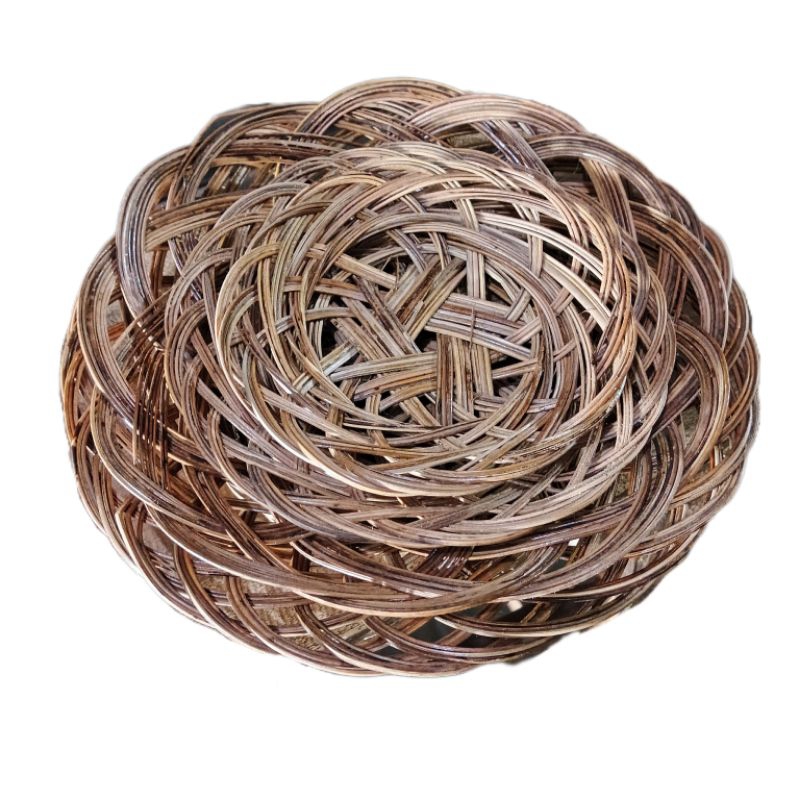 Piring anyaman lidi - piring lidi - piring sekali pakai - piring lidi murah