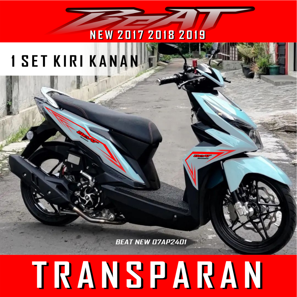 Stiker Beat New Esp / Striping Beat Esp Transparan Simple