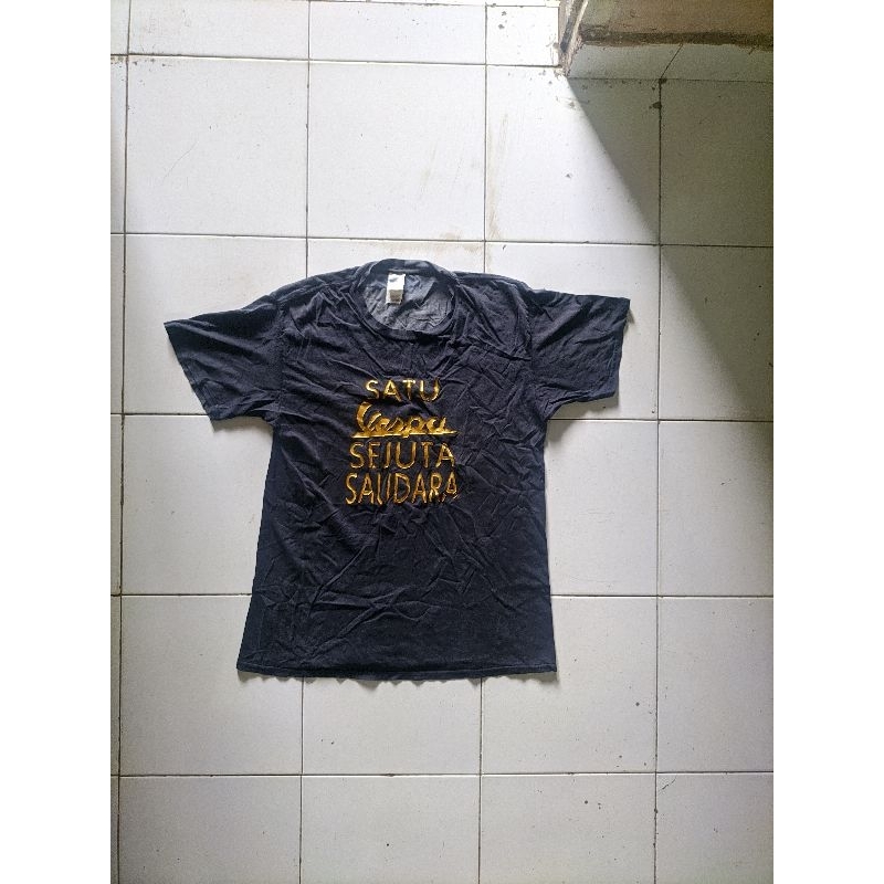 Kaos Gildan Vespa Quotes Hitam Custom Preloved