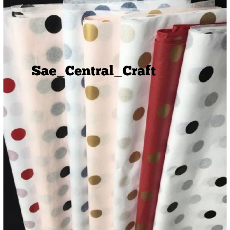 

Kertas Buket Polkadot Flower Wrapping Korean Premium Cotton Kertas Tissue Polkadot (70 x 58) Kertas Wrapping Paper Korea Polkadot Bunga Wrapping Paper lembaran Bukan Waterproof