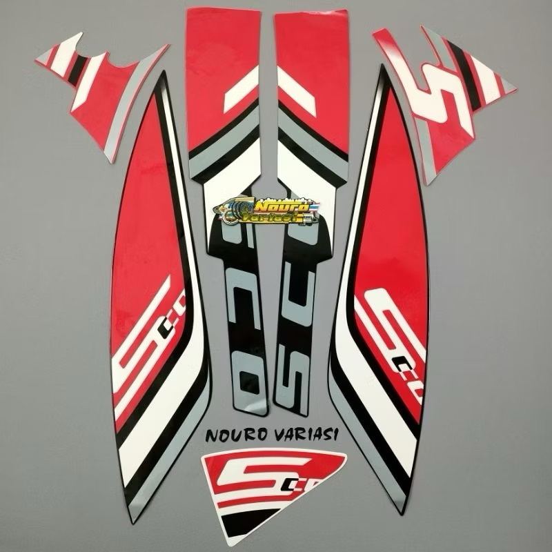 Striping Stiker Motor Lis Scoopy Sporty 2023