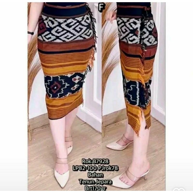 ROK SPAN WANITA RUMBAI SAMPING