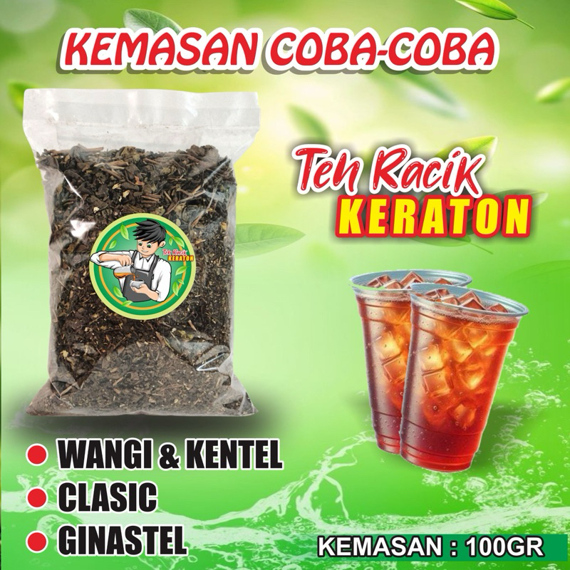 

Teh Racik Keraton / Teh Racik Solo Kemasan Coba Coba Untuk Jualan Es teh Jumbo kemasan 100gram Bisa COD