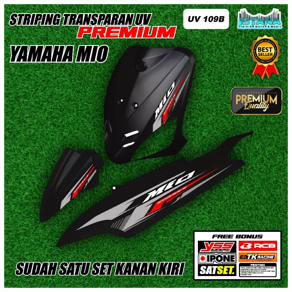 STIKER STRIPING MIO KEREN UV TRANSPARAN CUTTING-STIKER UV TRANSPARAN MIO VARIASI BODY MOTOR MIO