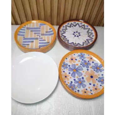 TOPTREE MELAMIN PIRING PLAT TANPA BINGKAI TEBAL P7809//PIRING MELAMIN 9 INCH/PIRING MELAMIN/MILAMIN/