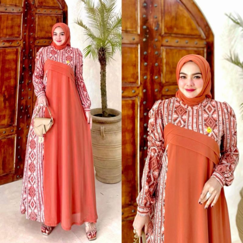 Rumaysha gamis set hijab senada