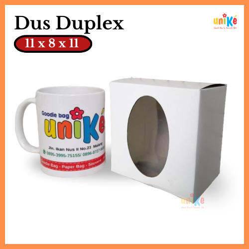 

Dos Kemasan Mug 11x8x11 Dus Duplex POLOS Paper Box Packing Souvenir GELAS Suvenir Ulang Tahun Wedding Merchandise