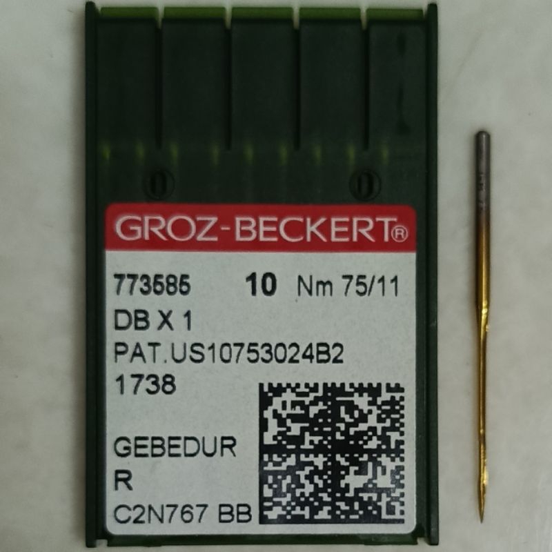 jarum DBx1 GEBEDUR GOLD mesin jahit DB x 1 nomor 11 warna emas