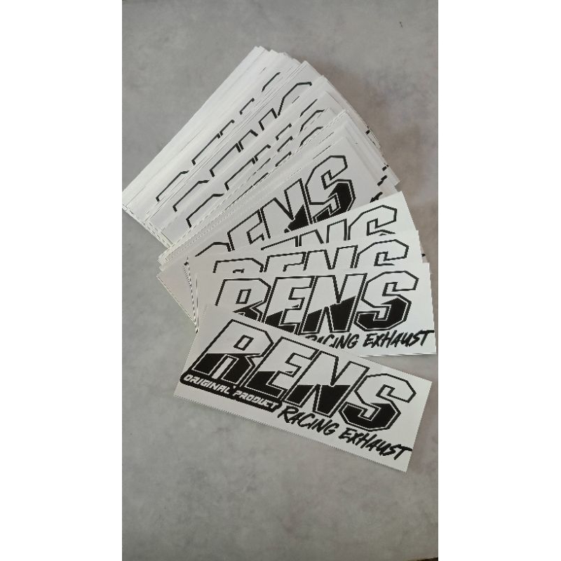 

STICKER RENS_MUFFLER UKURAN 15 X 5,5CM